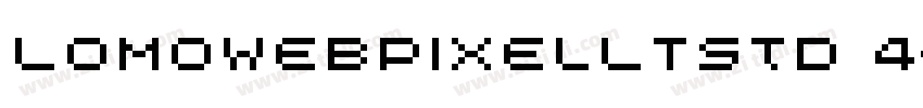 LomoWebPixelLTStd 4字体转换